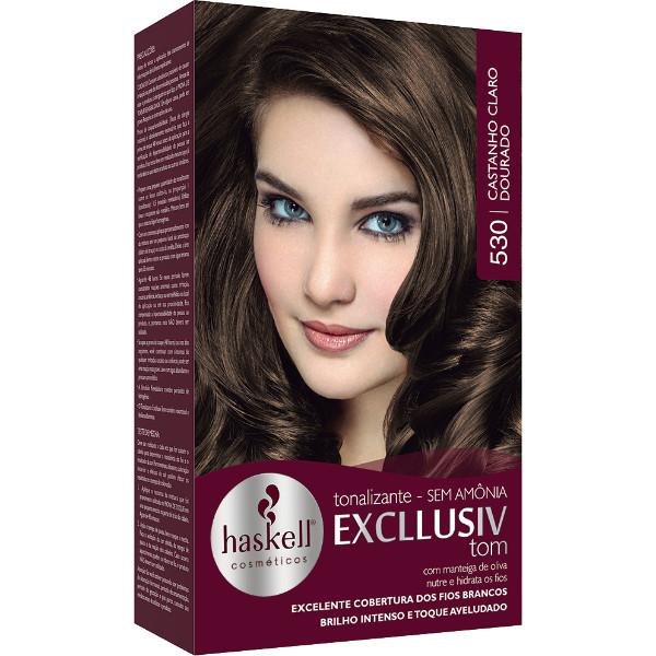 Kit Tonalizante 530 Castanho Claro Dourado 40G