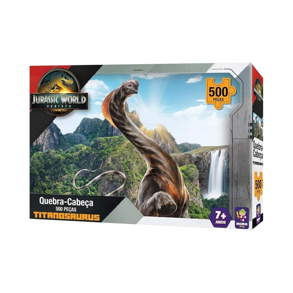Quebra-cabeça 500 Peças Jurassic World Mimo Toys Modelos Variados De Dinossauros