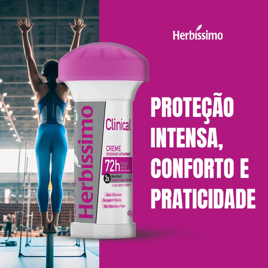 Desodorante Twist Antitranspirante Herbíssimo Clinical Rosa 45G