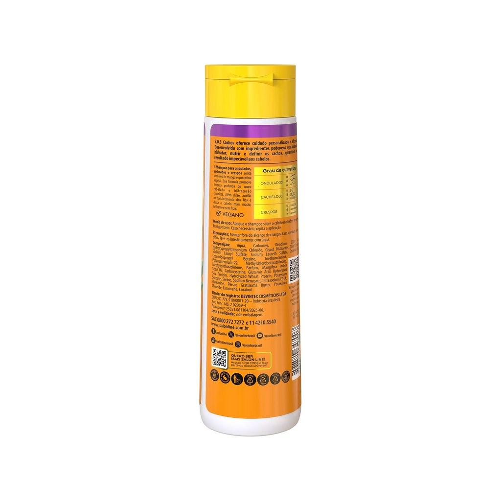 Shampoo Sos Cachos Óleo De Manga Salon Line 300ml