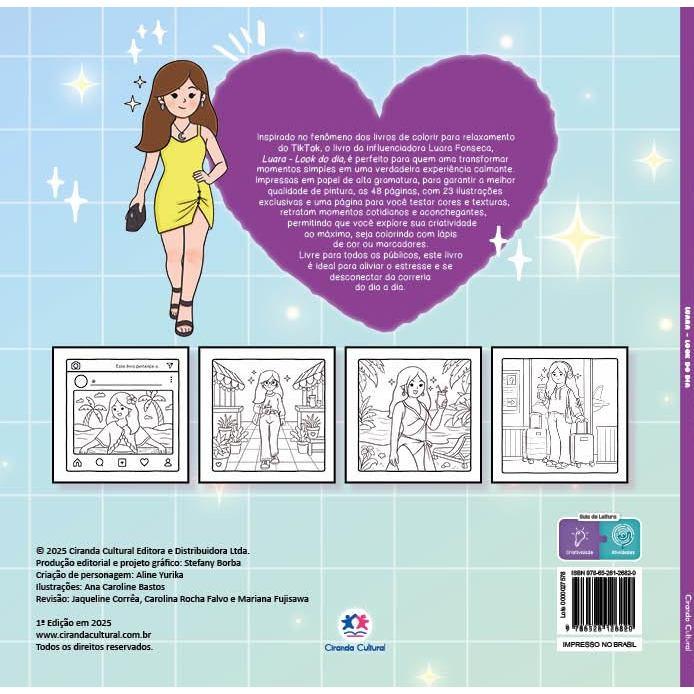 Livro De Colorir Luara Look Do Dia
