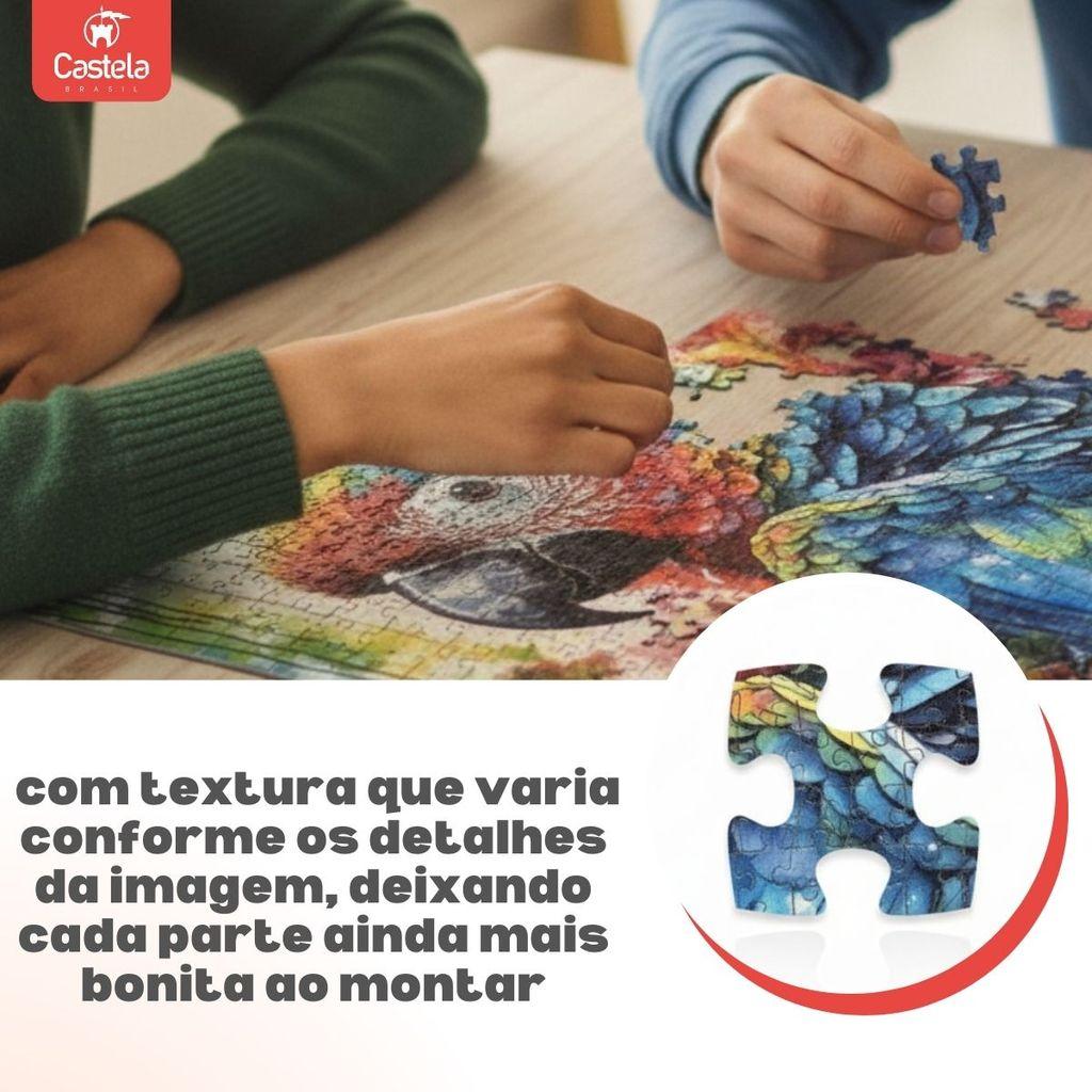 Quebra Cabeça Arara 1000 Peças Puzzle Premium Textura Sedosa - Castela