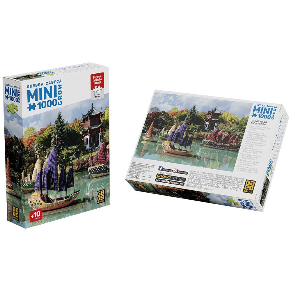 Mini Quebra-cabeça 1000 Peças Jardim Chinês De Quebec