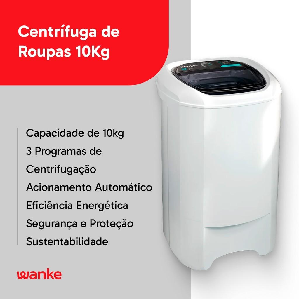 Centrífuga De Roupas 10kg Comfort Wanke