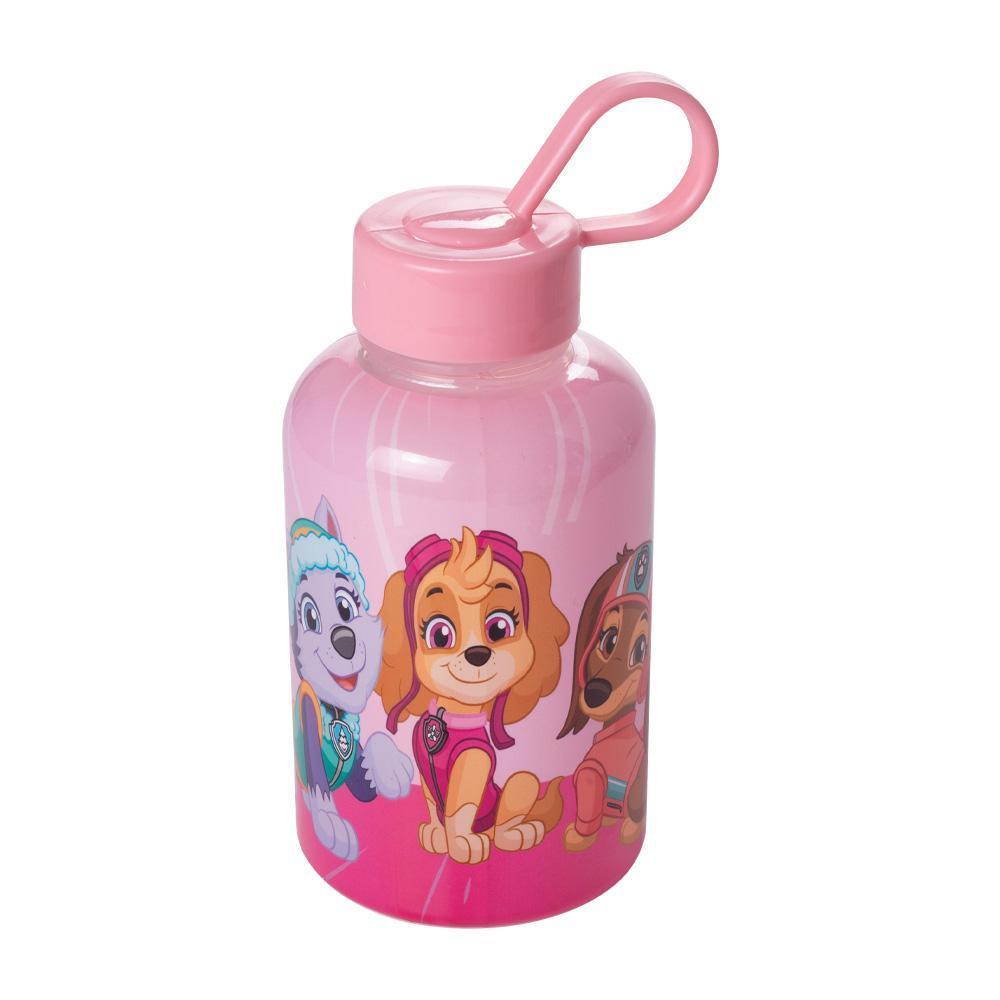 Garrafa 280 Ml Patrulha Canina Filhotes Rosa Plasútil