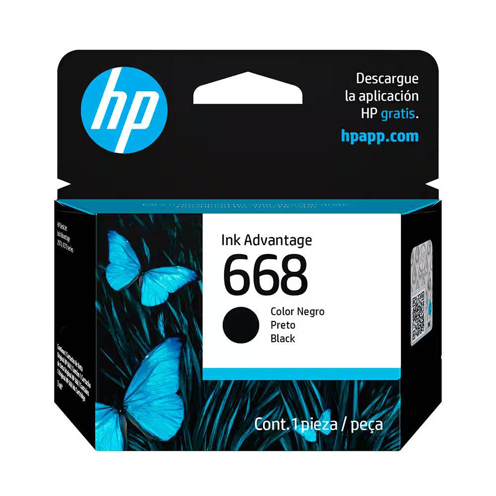 Cartucho Hp 668 Original 7fp37vl Preto P/deskjet