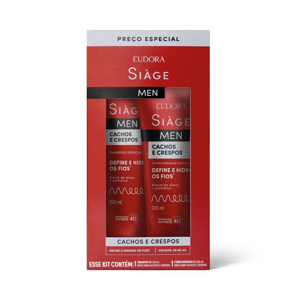 Kit Siàge Men Cachos E Crespos (2 Itens)