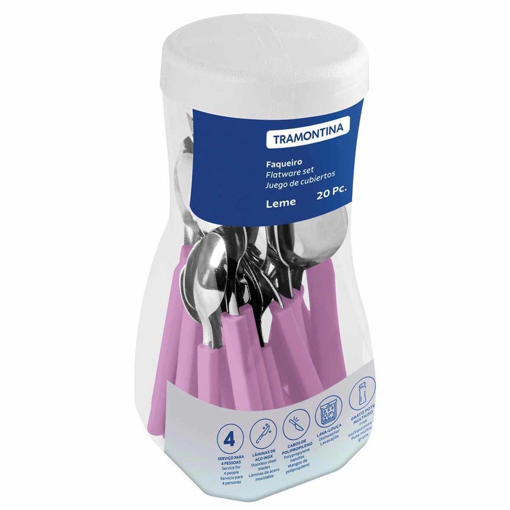 Faqueiro Leme Em Inox Com 20 Peças Lavanda (23198/418) - Tramontina
