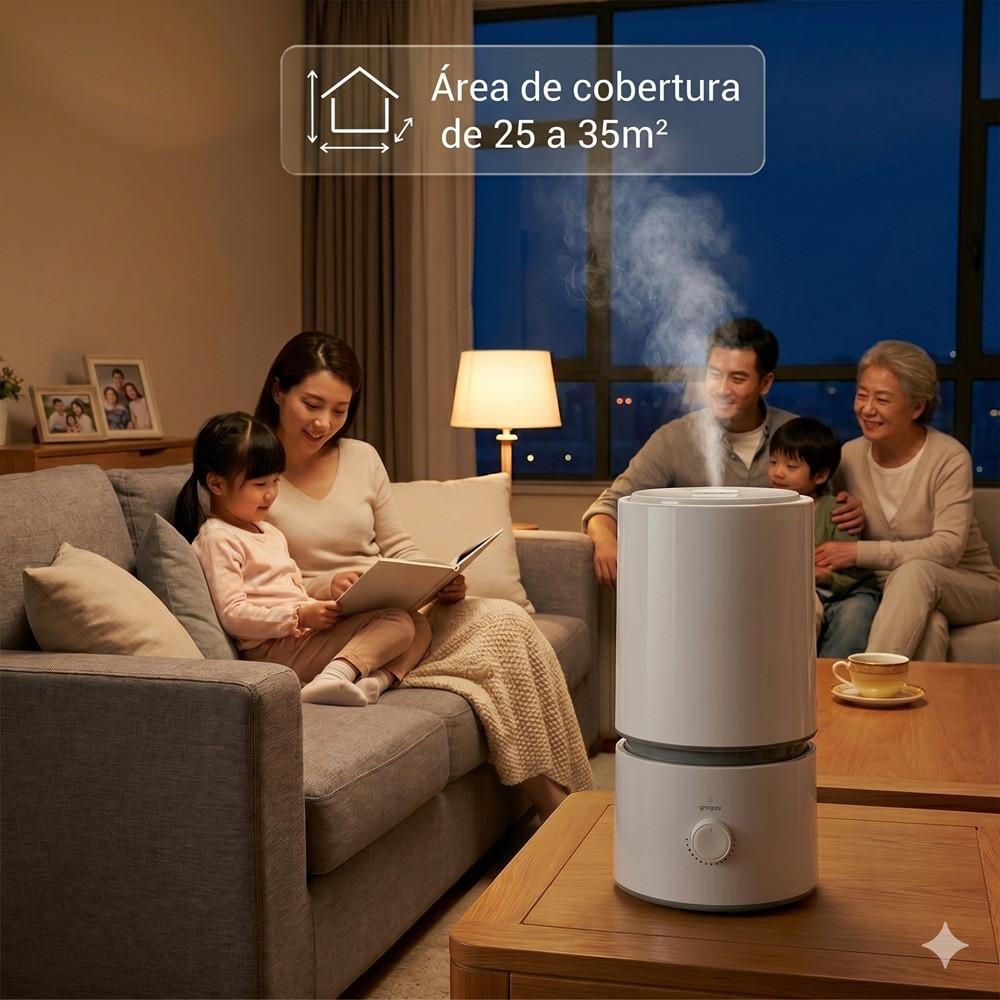 Umidificador Ultrassônico Easy Air 1.8L Branco Multi Saúde - Hc620e