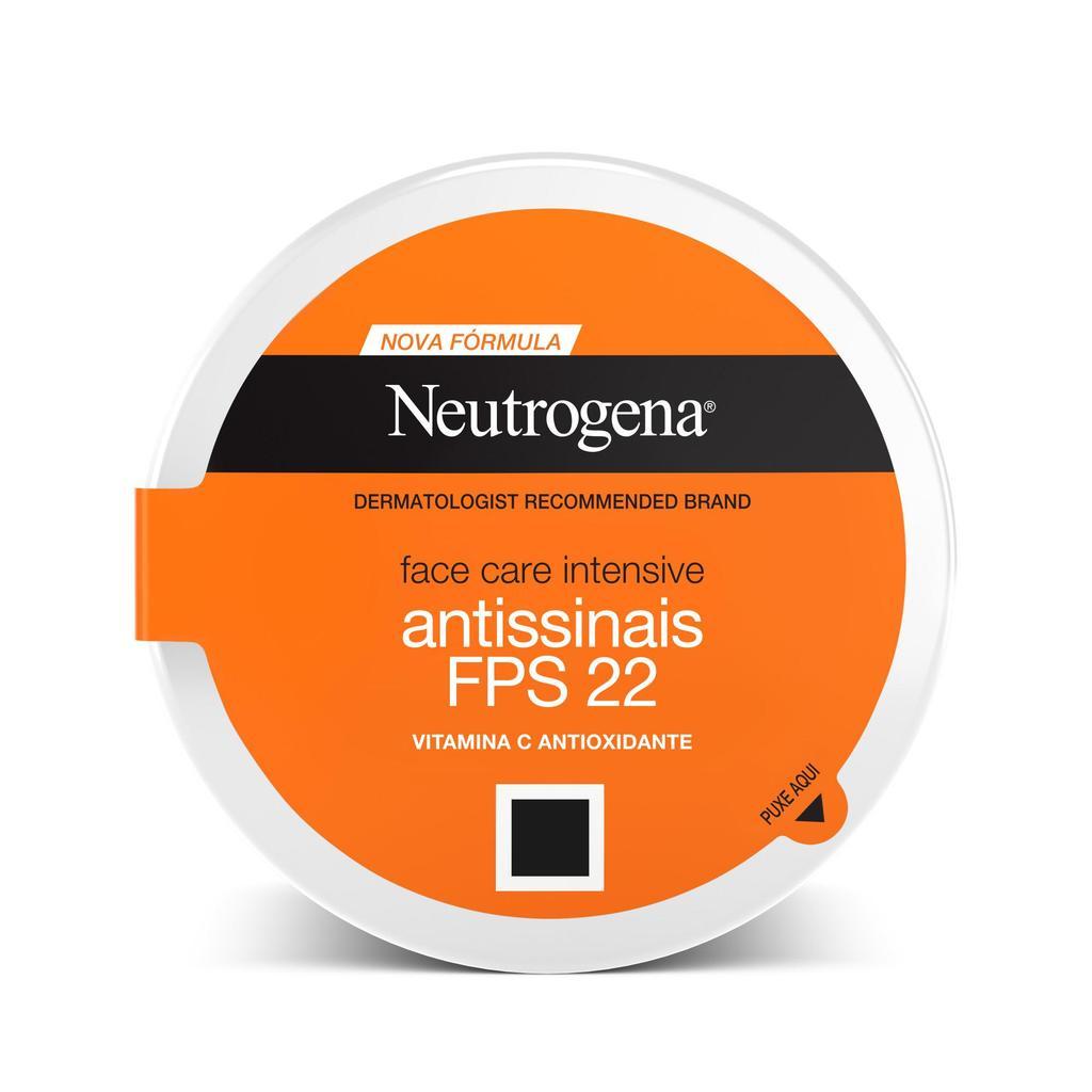 Hidratante Facial Neutrogena Face Care Intensive Antissinais FPS 22 100g
