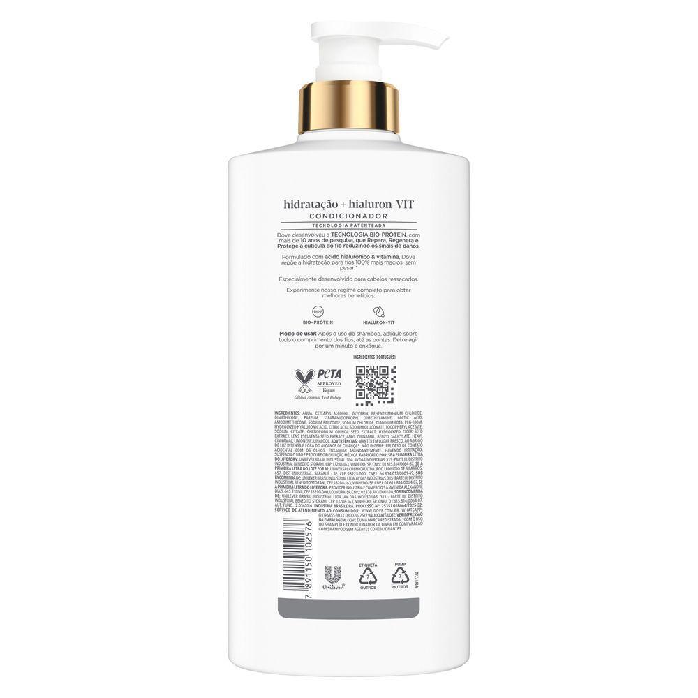 Condicionador Dove Hidratação + Hialuron-vit 600ml