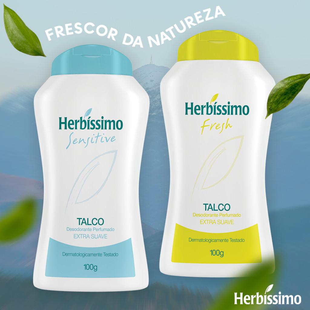 Talco Desodorante Herbissimo Fresh 100g