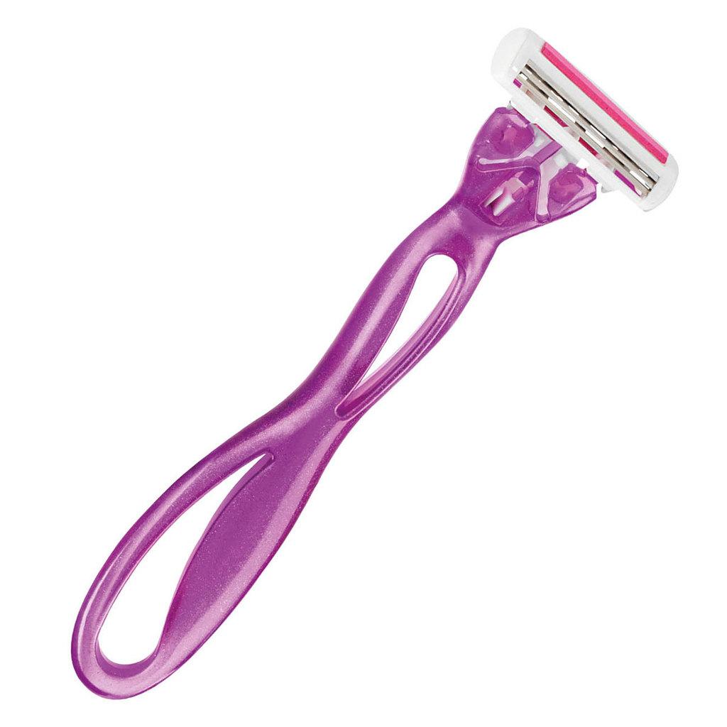Depilador Descartável Soleil Clic Recarregável Rosa + 6 Lâminas Bic