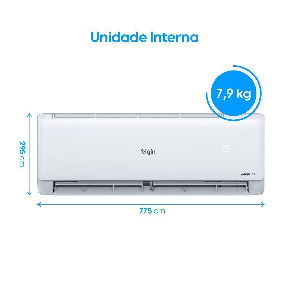 Ar Condicionado Split Elgin Eco Inverter Iii Wi-fi 9000 Btus Quente E Frio 220V Hjqc09c2wgcg