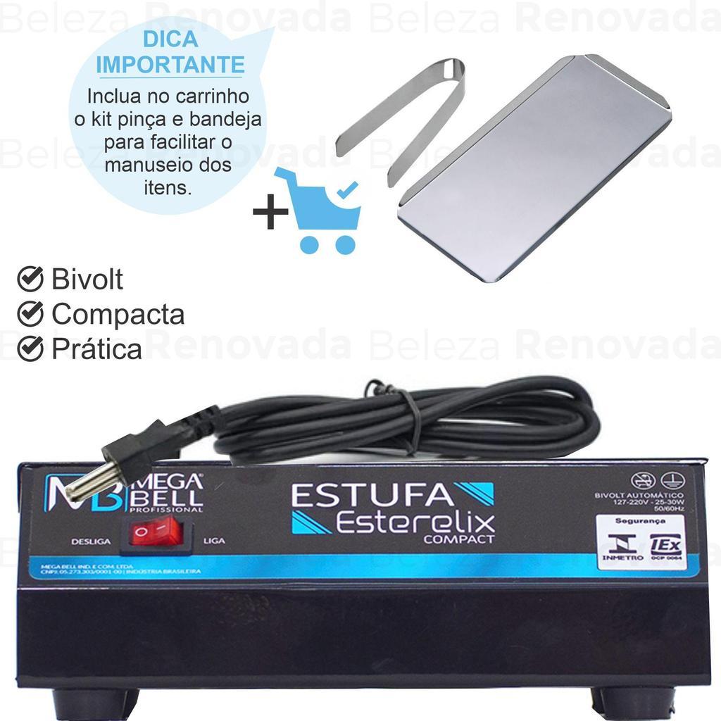 Estufa Manicure Forninho Esterilizador Alicate Mega Bell