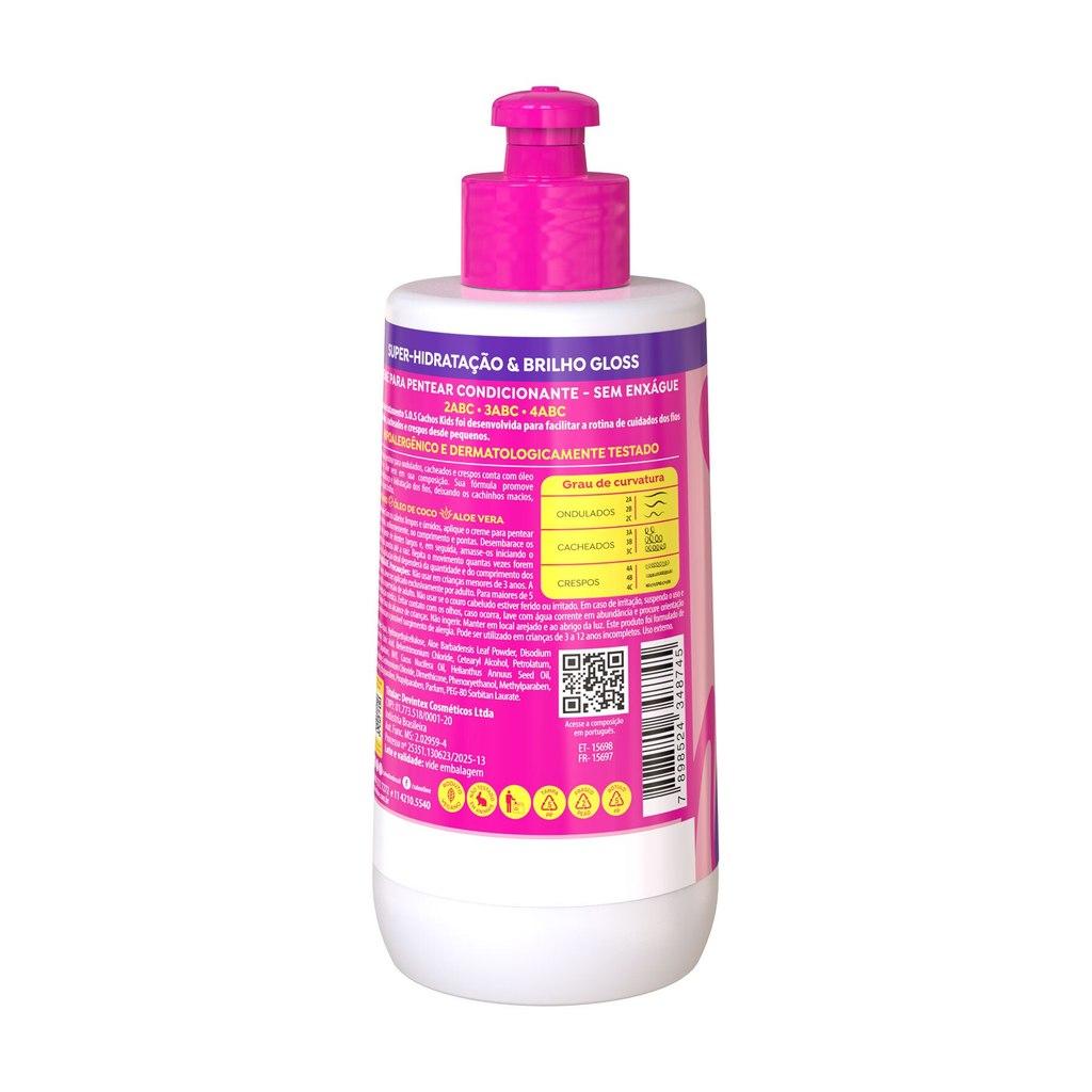 Creme Para Pentear Sos Cachos Kids Hidratação Salon Line 300ml