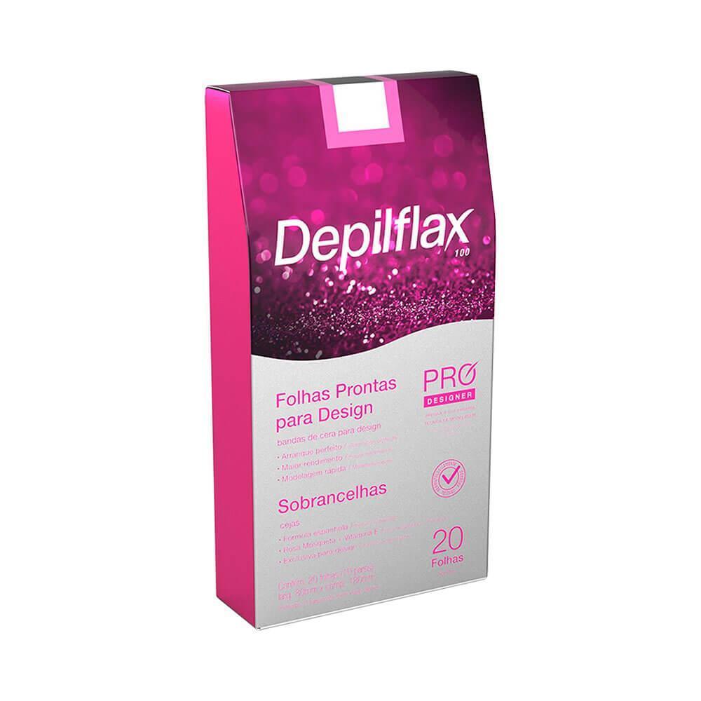 Folhas Prontas Design De Sobrancelhas Depilflax Rosa
