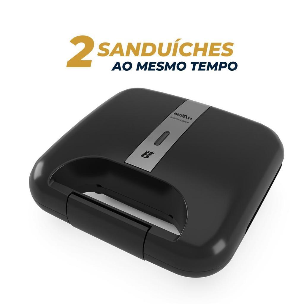 Sanduicheira Britânia Chapas Antiaderentes 750W Bgr02pi