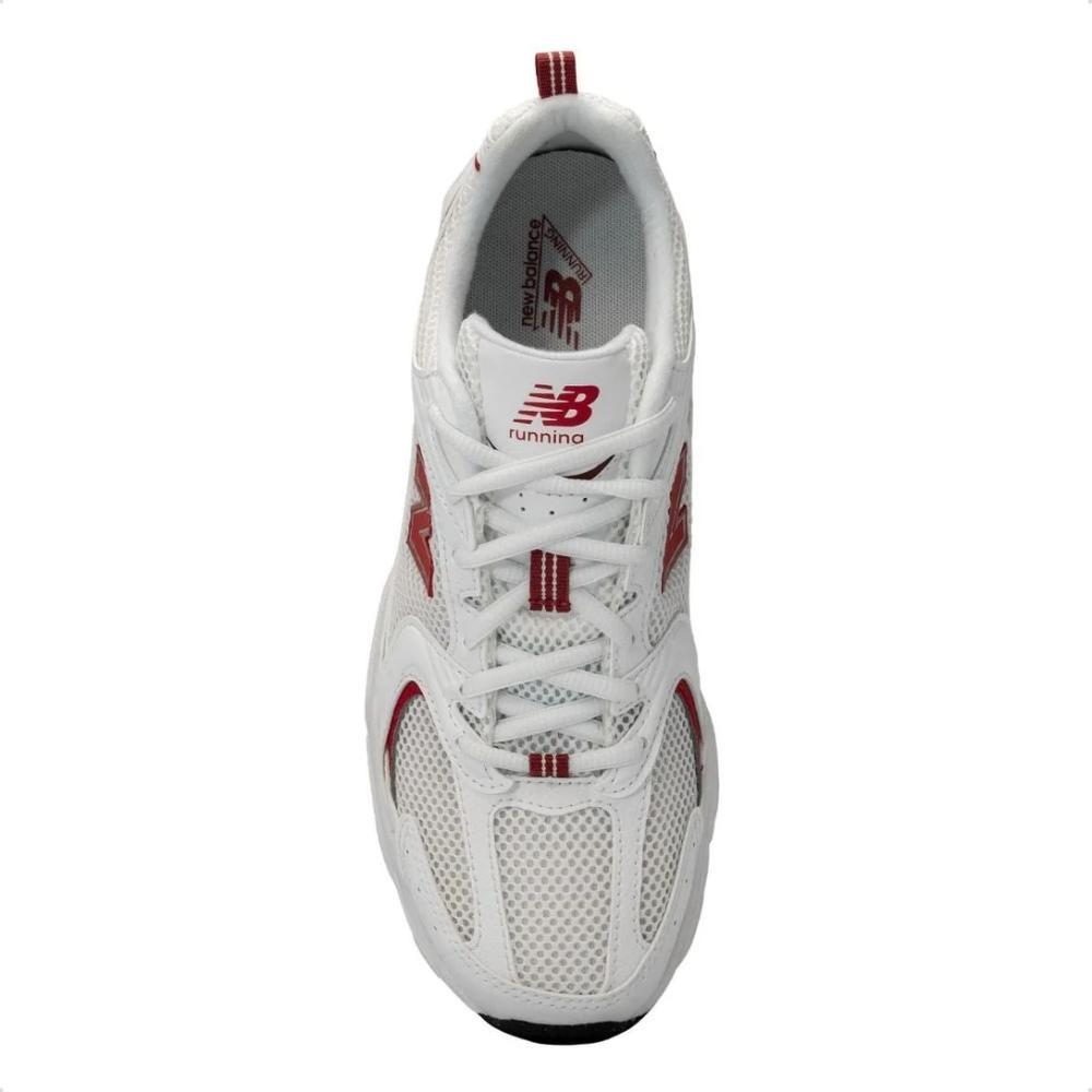 Tenis New Balance 530 Unisex-branco/vermelho