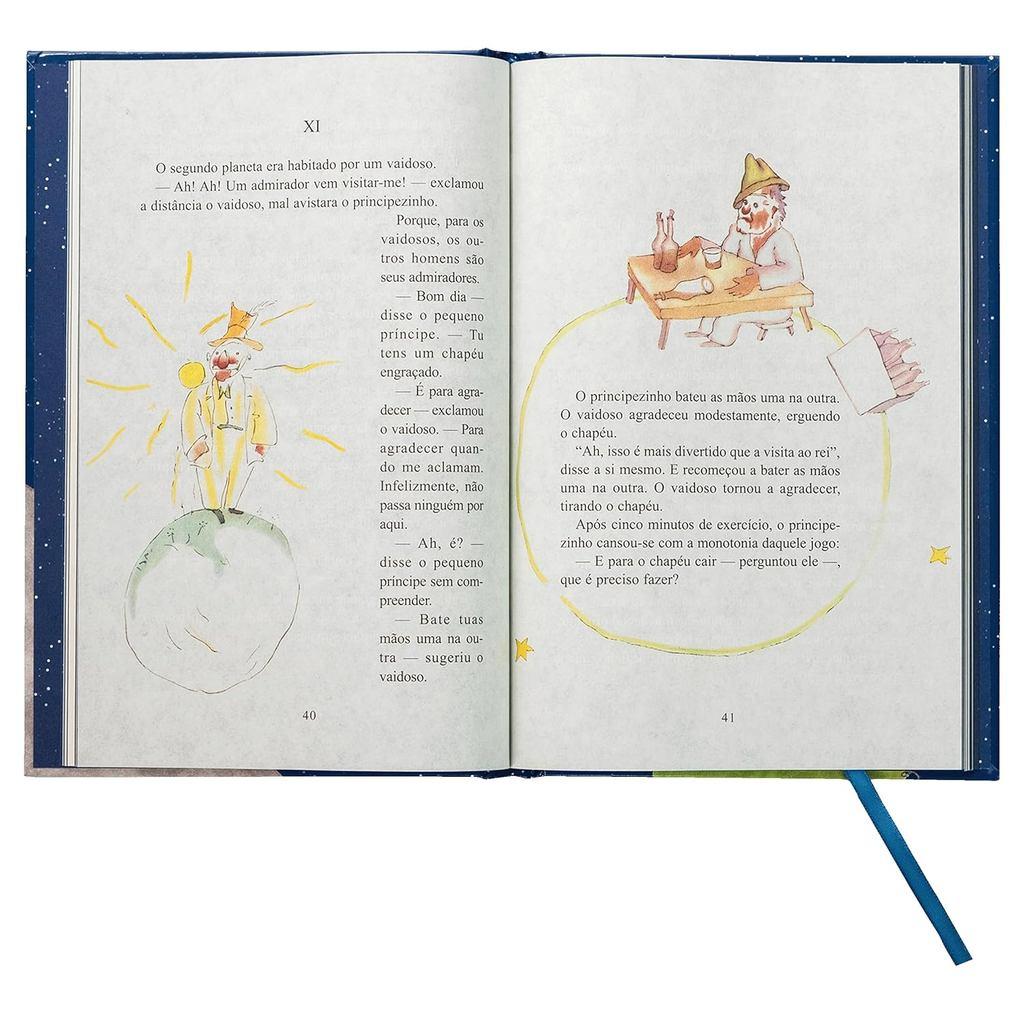 O Pequeno Príncipe Edição De Luxo Com Capa Dura Almofadada E Aquarelas Originais Do Autor
