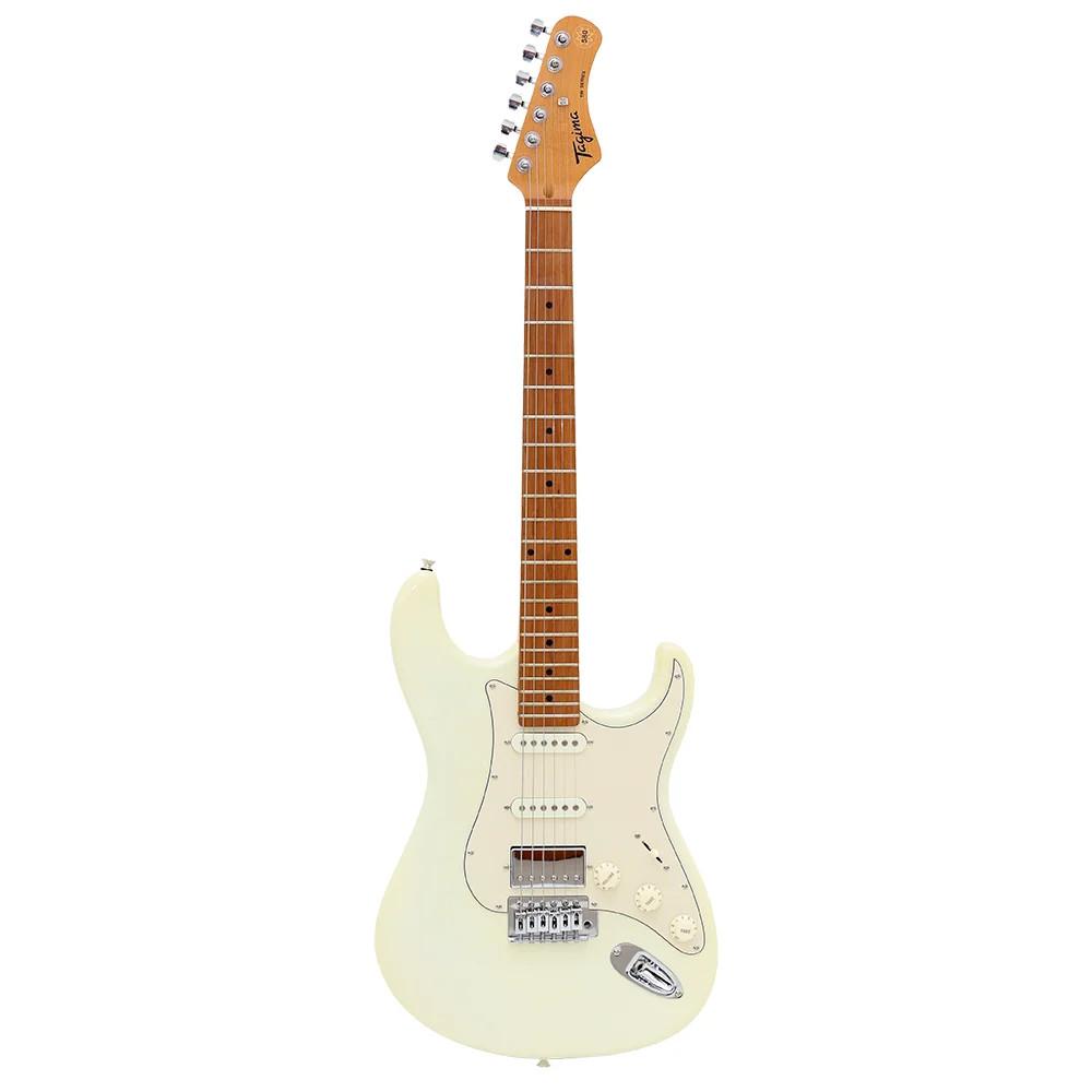 Guitarra Tagima Stratocaster Lf Tg580 Owh Olympic White Branco Hss Humbuker