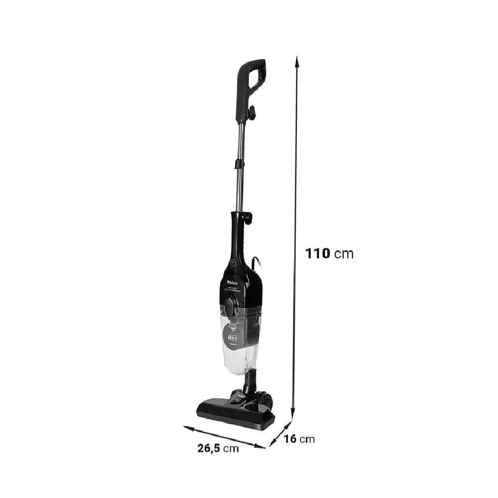 Aspirador De Pó Vertical 2 Em 1 Philco Pas1600p 1550w Preto 127v
