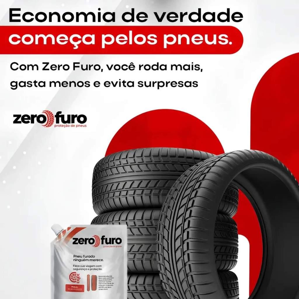 Selante Para Pneu 600ml Moto De 150 A 300 Cilindradas Zero Furo - Zf0600m