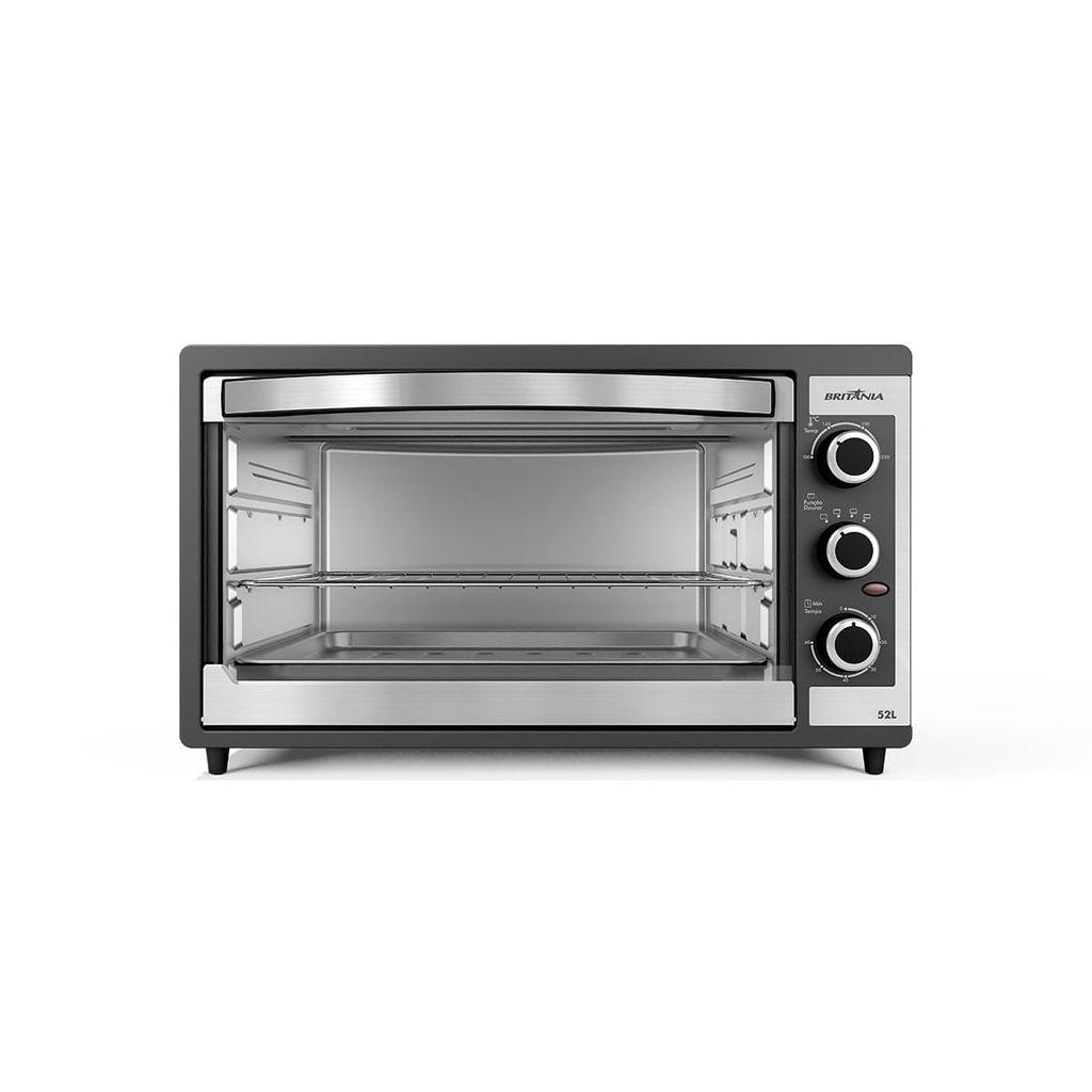 Forno Elétrico Britânia 52L Preto Dupla Resistência Bfe55p
