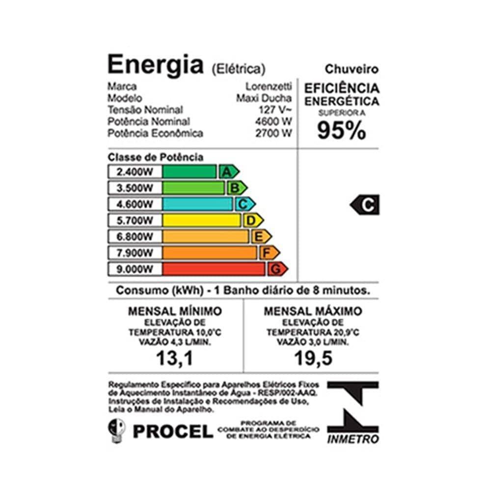 Chuveiro Lorenzetti Maxi Ducha ULTRA 4600w 110V
