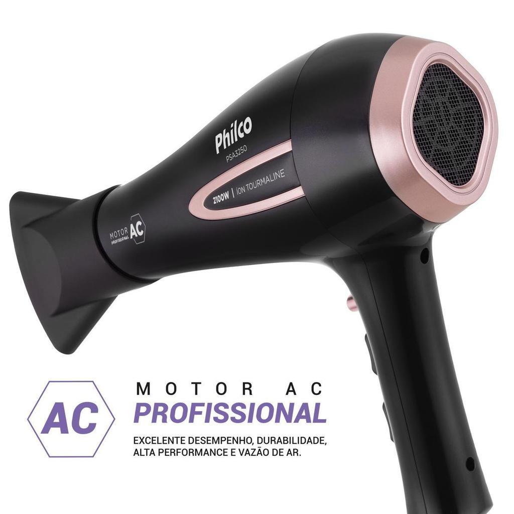 Secador De Cabelo Com Íons Tourmaline 2100w Philco
