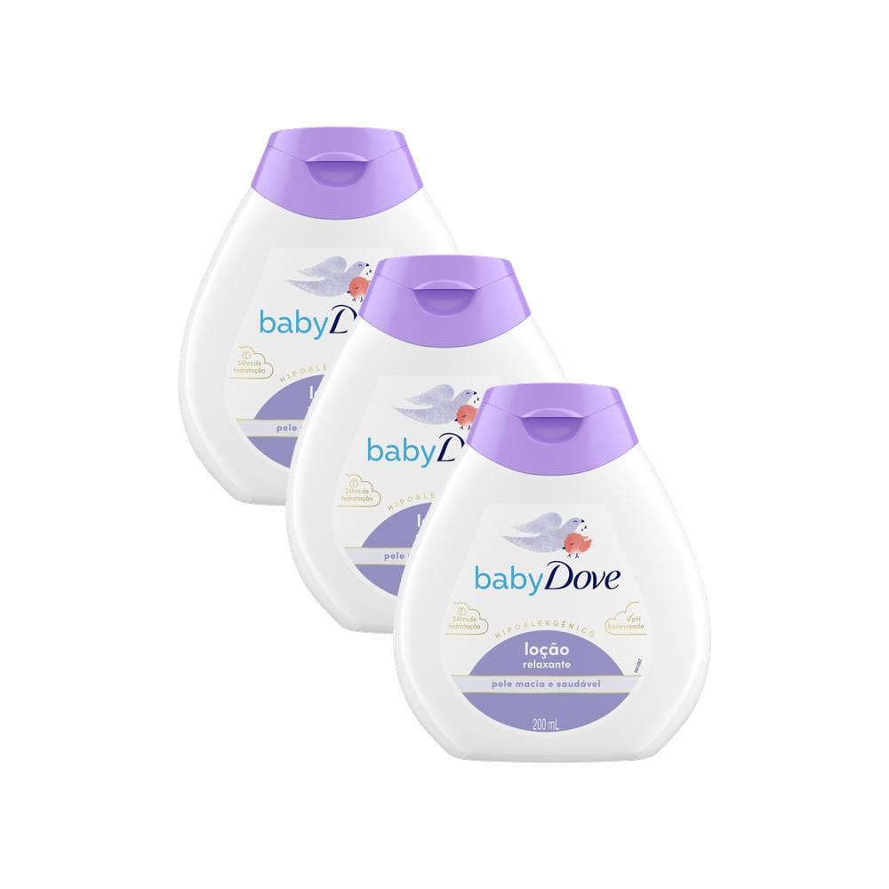 Kit 3 Loção Relaxante Hidratante Dove Baby Pele Macia E Saudável 200ml