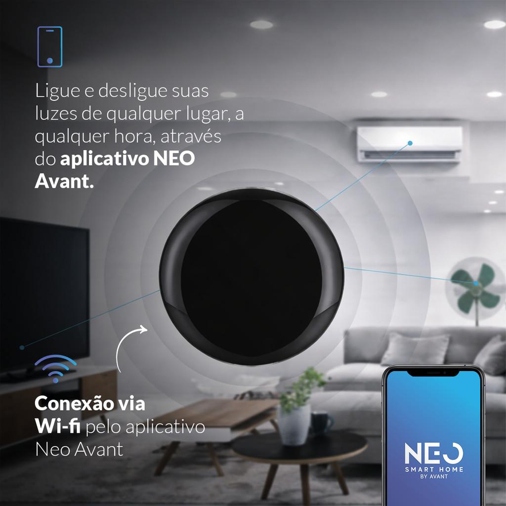 Controle Universal De Infra Vermelho Inteligente Wi-fi 2.4 Ghz 110v/220v Bivolt Cod 291100052 Avant Neo