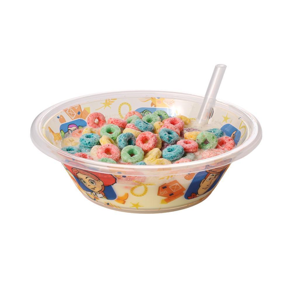 Tigela Bowl Com Canudo Fixo Toy Story 500 Ml Plasútil