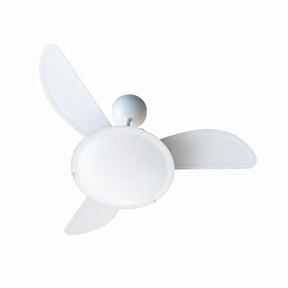 Ventilador De Teto Ventisol Sunny Inverter Com Controle Branco Bivolt
