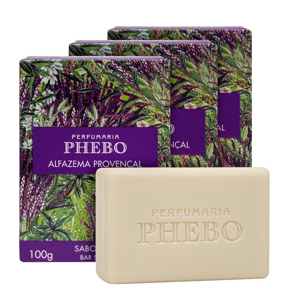 Kit Phebo Alfazema Provençal - Sabonetes Em Barra 3x100g Blz
