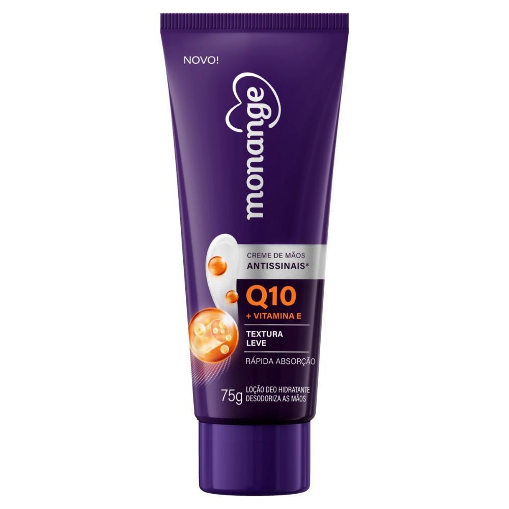 Creme Para Maos Monange Q10 75gr Anti-idade