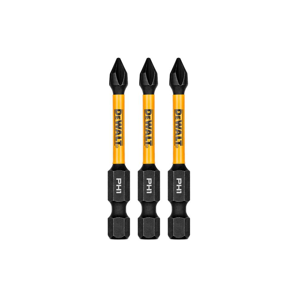 Kit Com 3 Bits Phillips De Impacto PH1 X 50mm Flextorq Dewalt Dwaf2ph1ir3