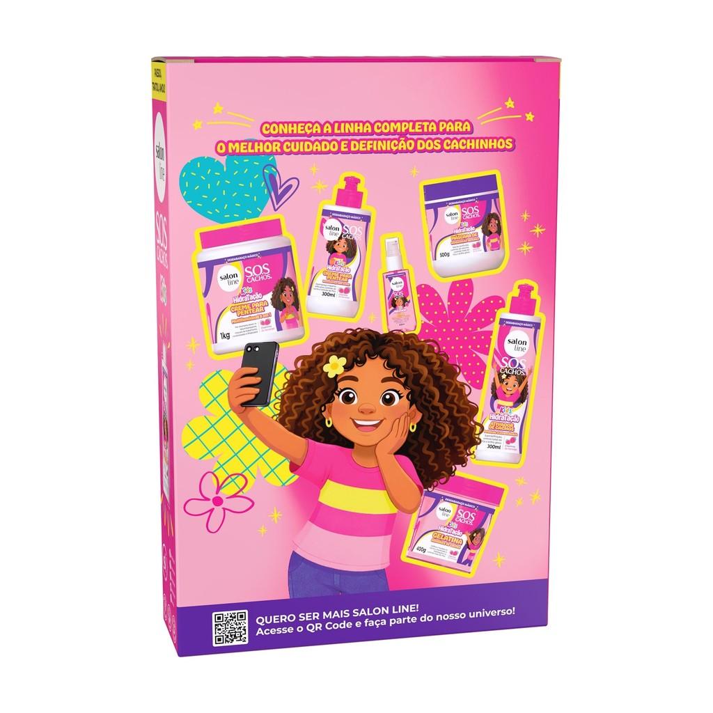 Kit Shampoo 300ml + Condicionador 200ml Sos Cachos Kids Hidratação