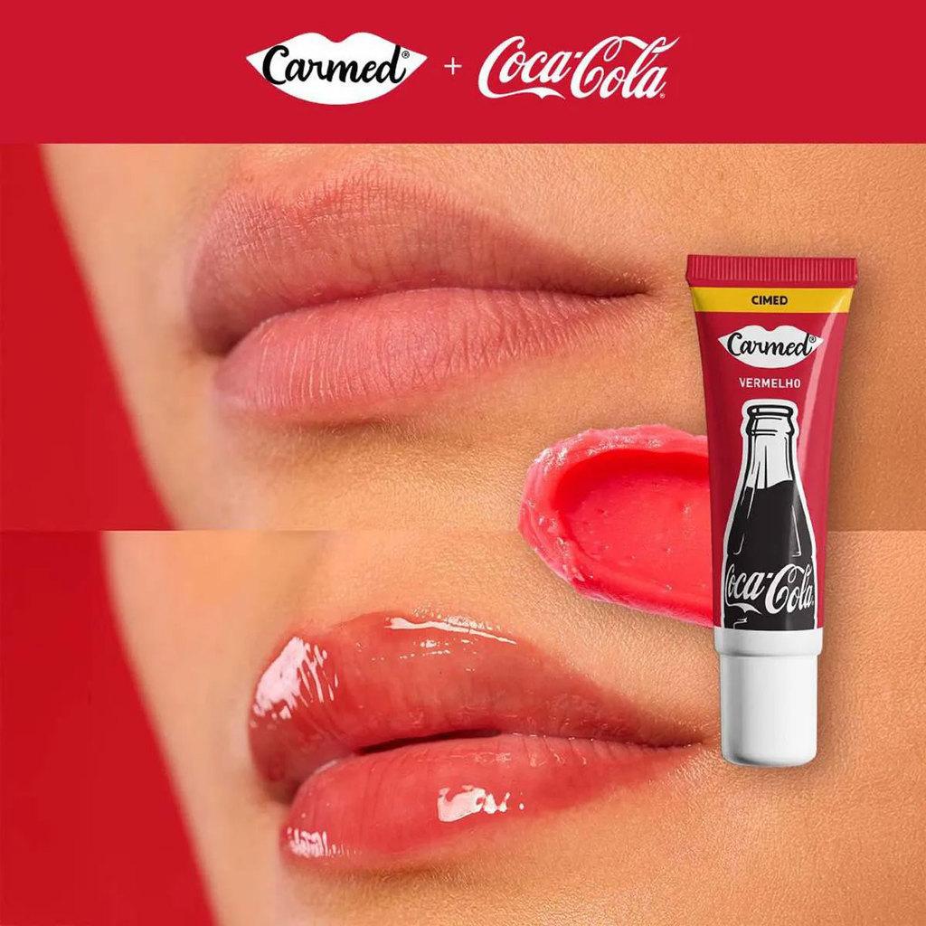 Hidratante Labial Carmed Coca Cola Vermelho 10g