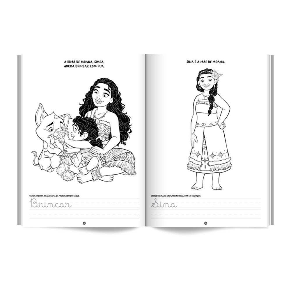Livro De Colorir Disney Moana 2 100 Páginas