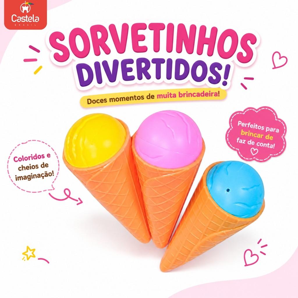 Conjunto De Comidinhas Divertido Com Doces Variados De Brinquedo Para Um Faz De Conta Castela