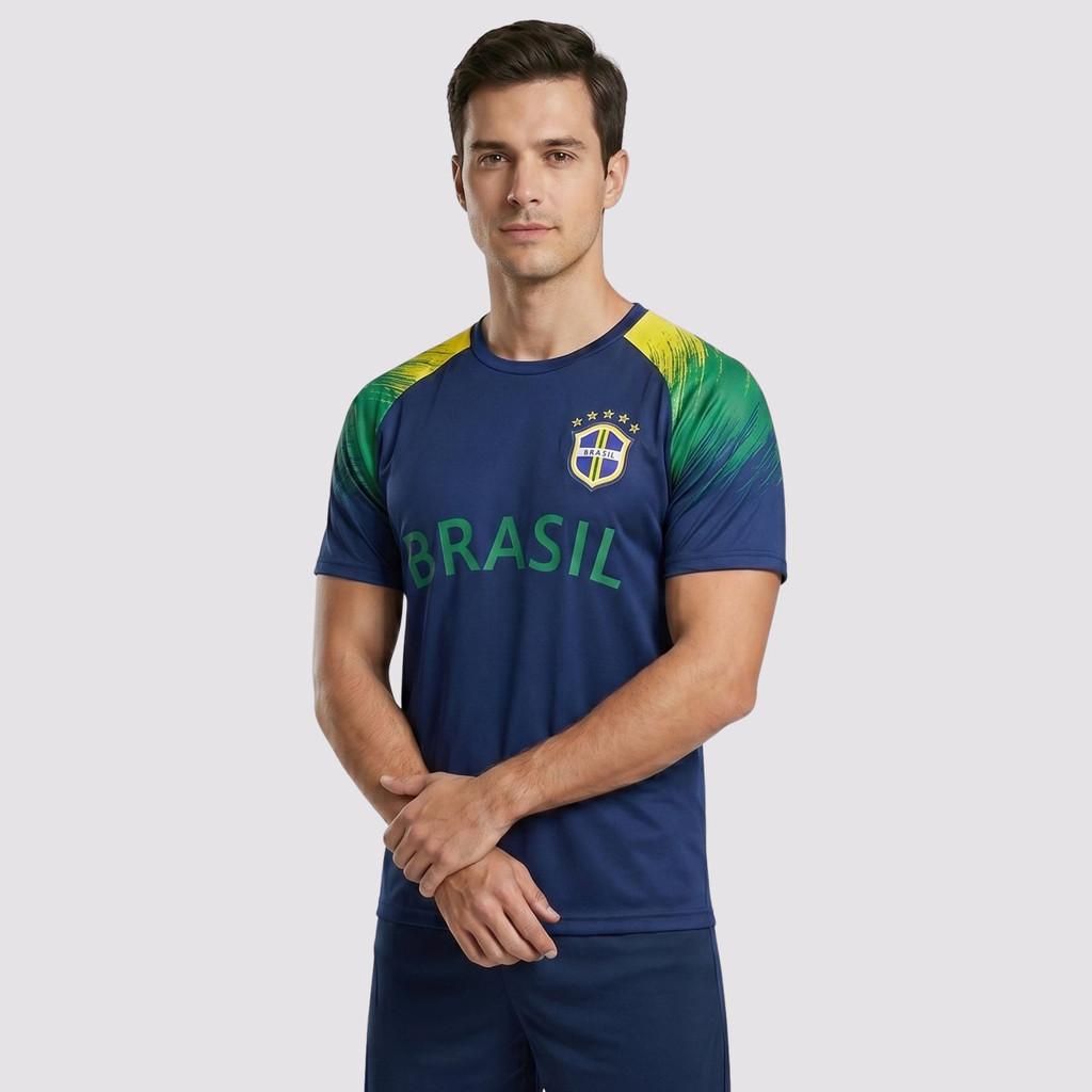 Camisa Brasil Raglan Azul Marinho 7 Vini Jr
