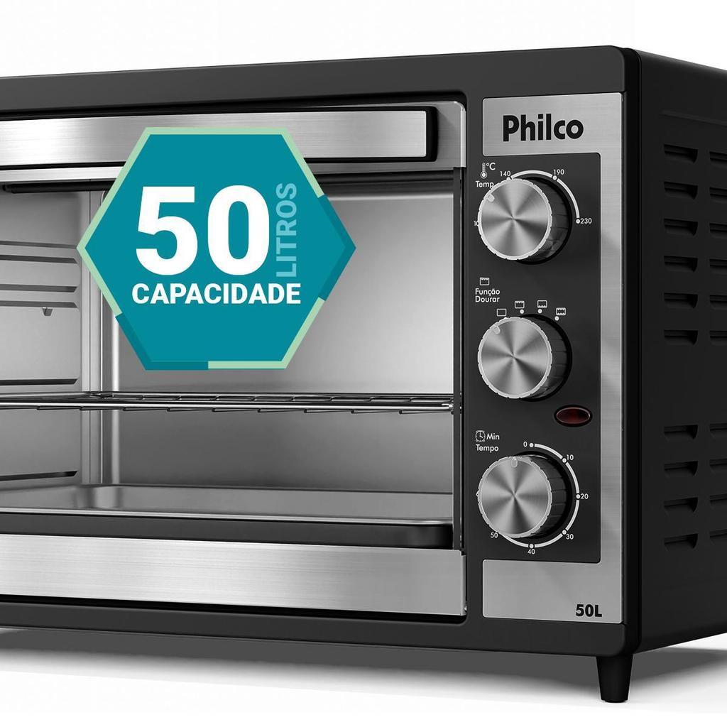 Forno Elétrico Philco 50L Dupla Resistência Pfe52p
