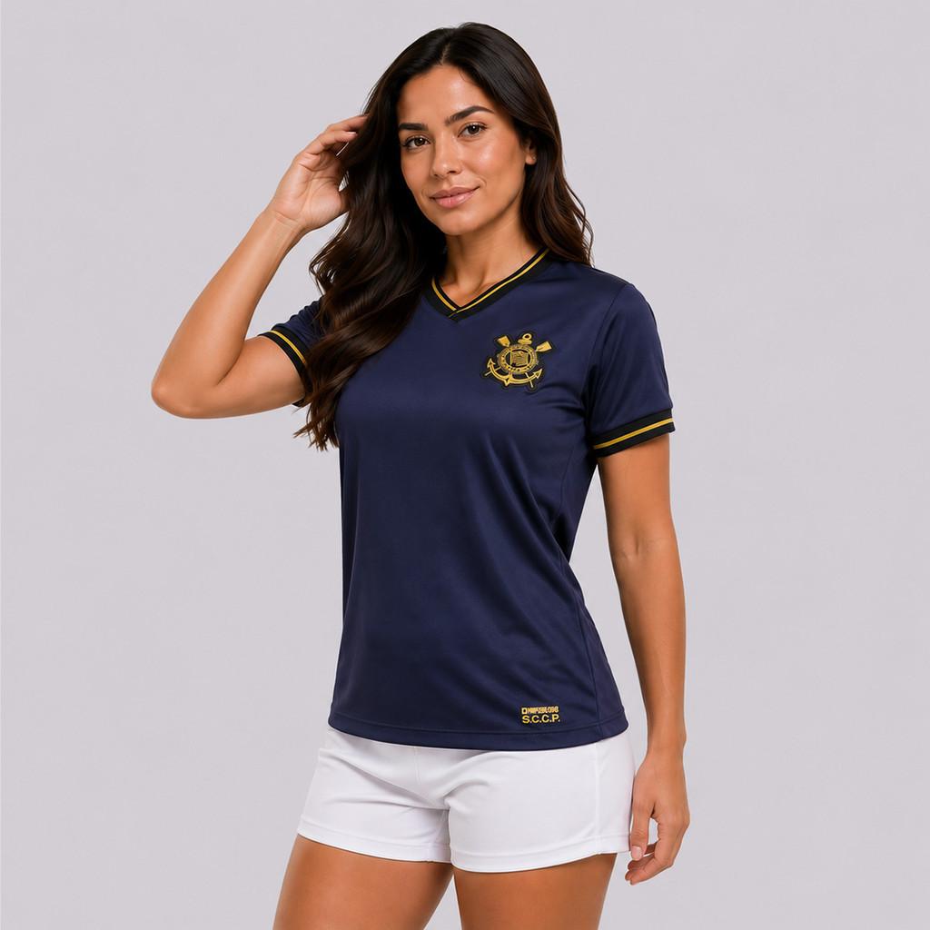 Camisa Corinthians Dry Feminina Roxa