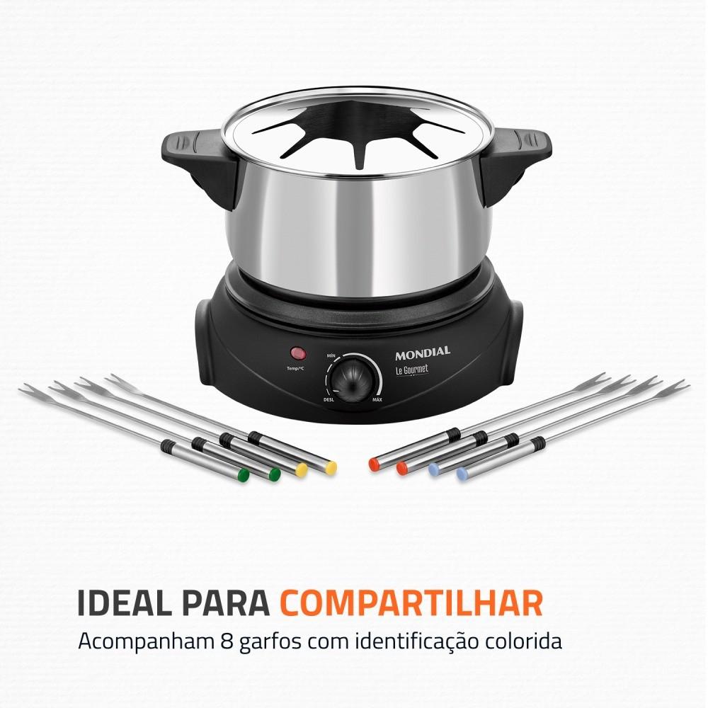 Panela Elétrica Para Fondue 1.200 Watts - Le Gourmet Ii - Mondial