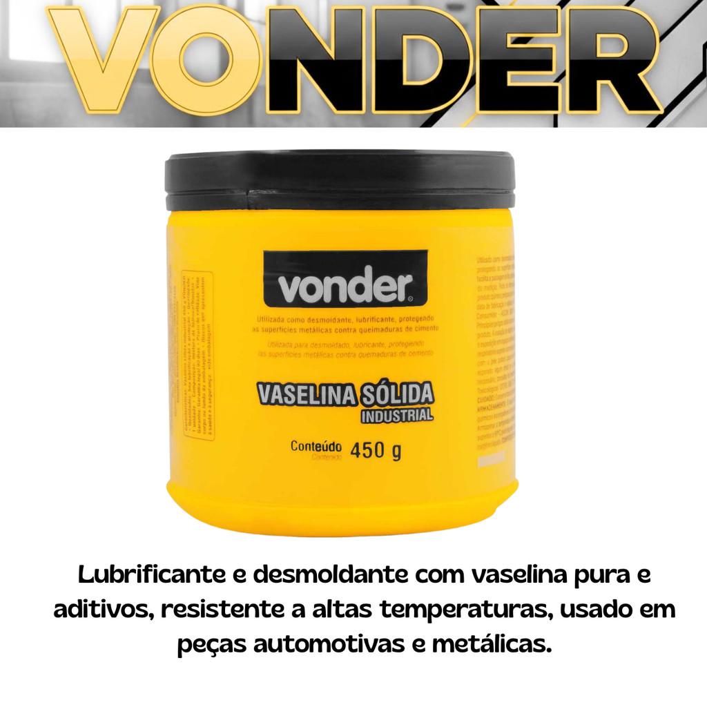 Vaselina Sólida Industrial 450g Vonder Desmoldante Lubrificante Oferta Resistente