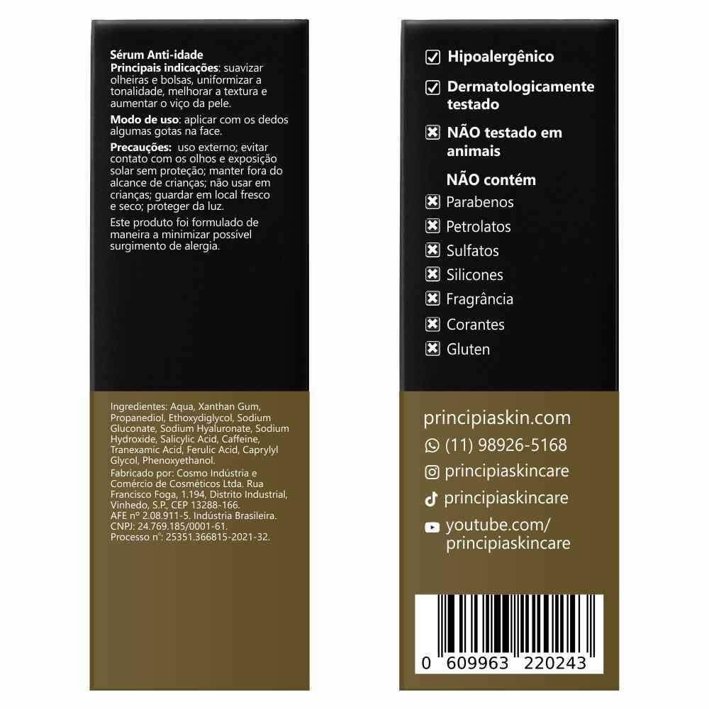 Sérum Principia Mix-02 Cafeína Ácido Tranexâmico E Ácido Ferúlico 30ml