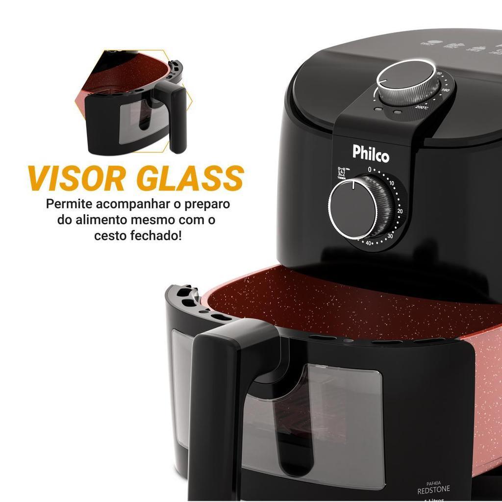Air Fryer Philco 4L Revestimento Redstone 1500w Paf40a