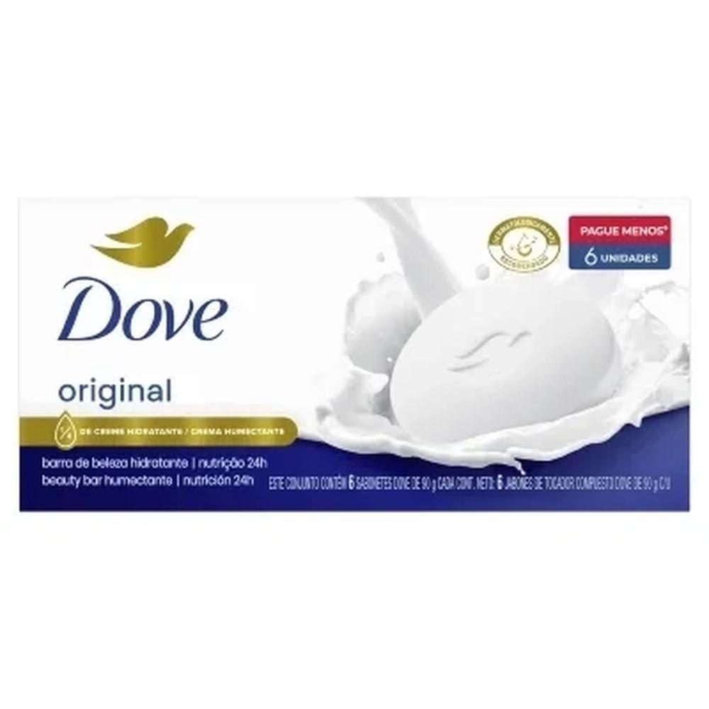 Kit Sabonete Dove Original 90g 6 Unidades