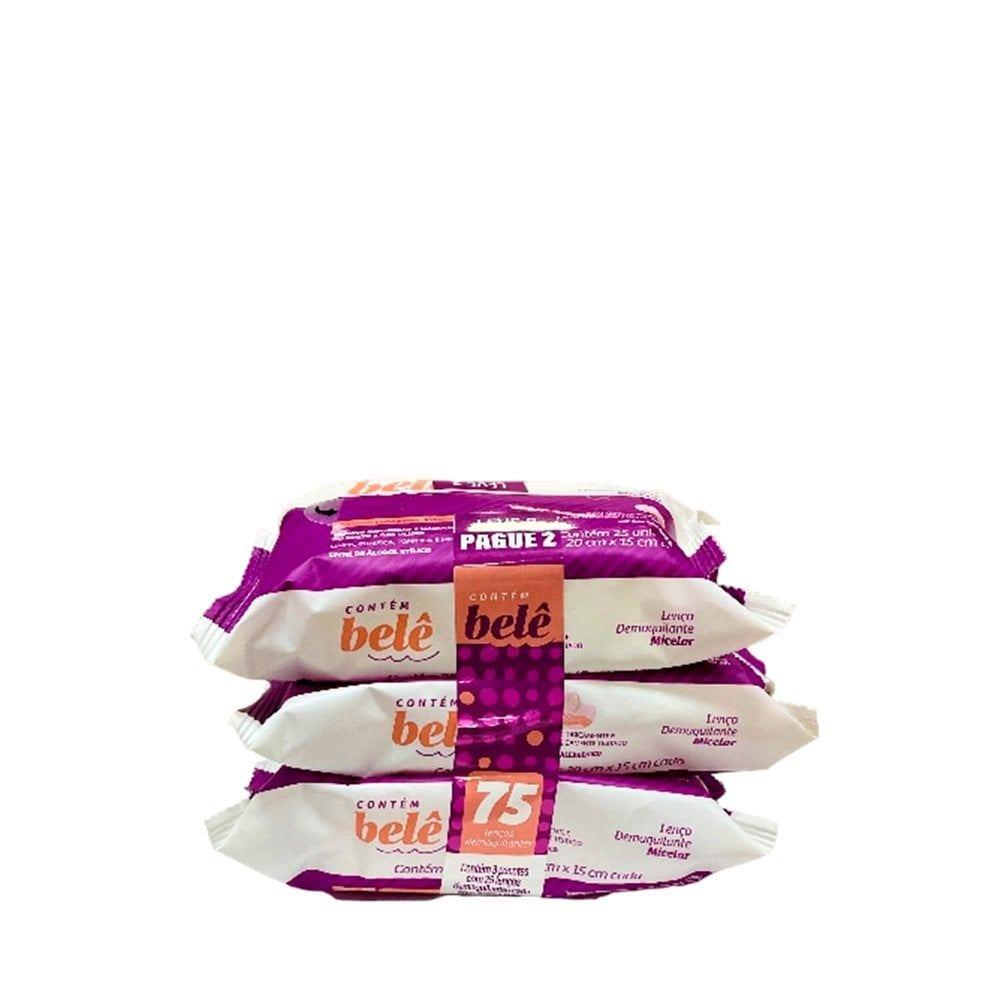 Lenço Demaquilante Contém Belê C/25 Pack